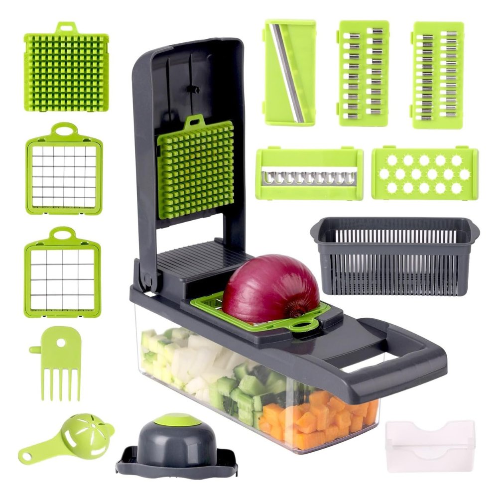 16-in-1 vegetable chopper and food prep station