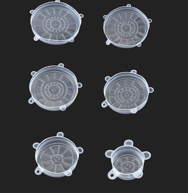 Reusable Silicone Food Covers – 6 Pack