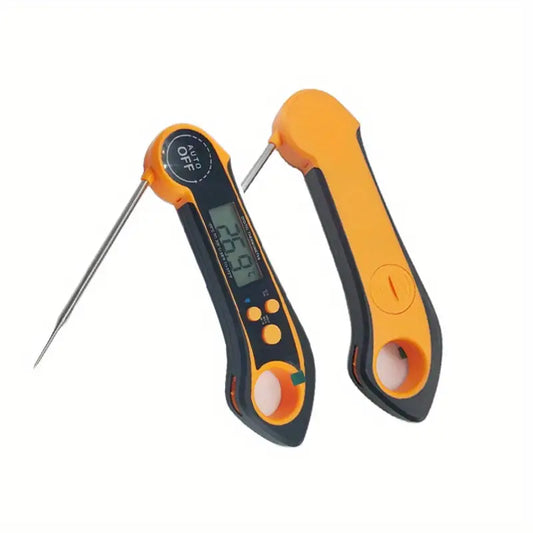 Instant-read waterproof digital meat thermometer for turkey and cooking