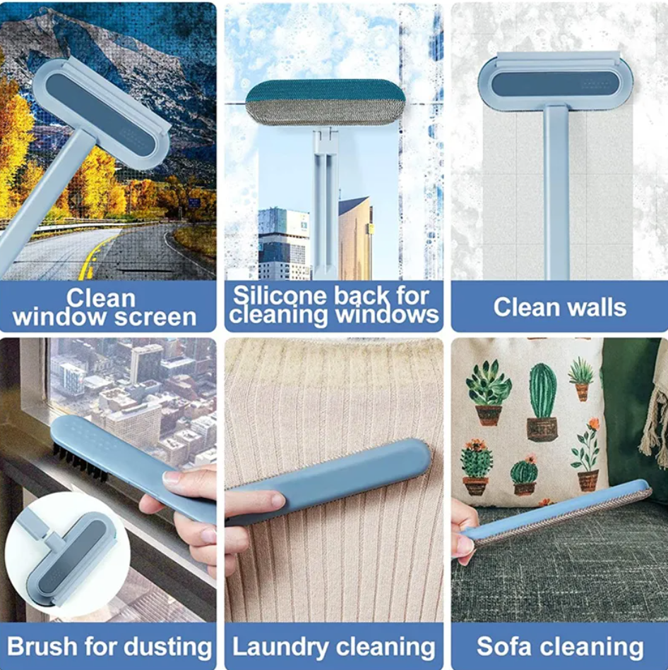 4-in-1 Pet Hair Remover & Cleaning Brush