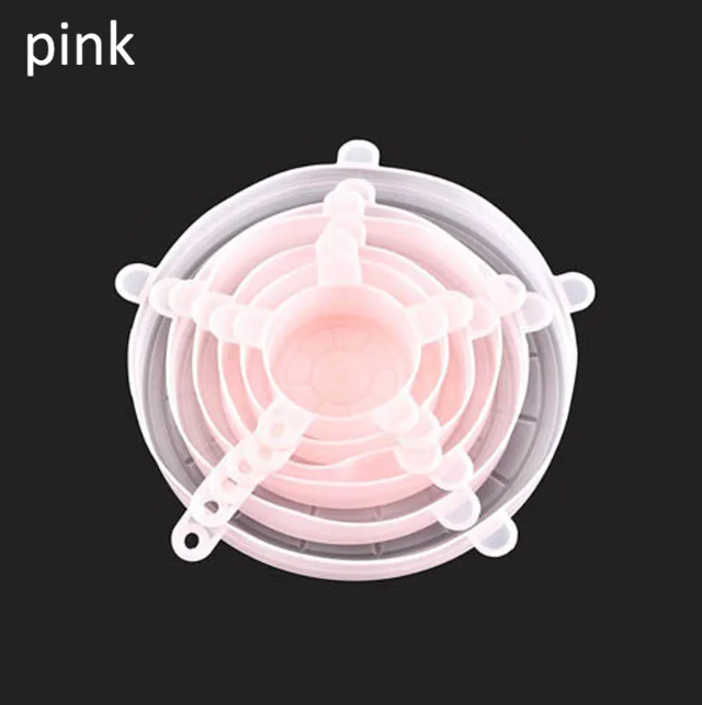 Reusable Silicone Food Covers – 6 Pack