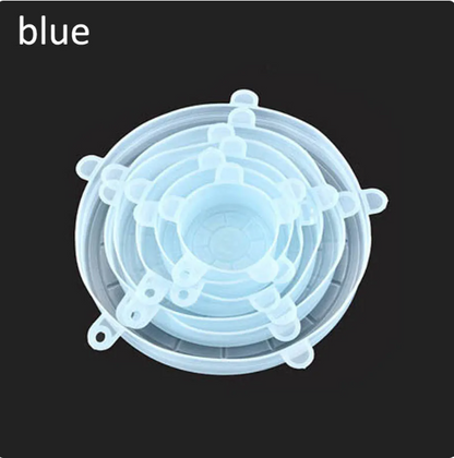 Reusable Silicone Food Covers – 6 Pack