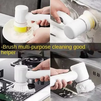 Cordless Electric Spin Scrubber – 5 Brush Heads