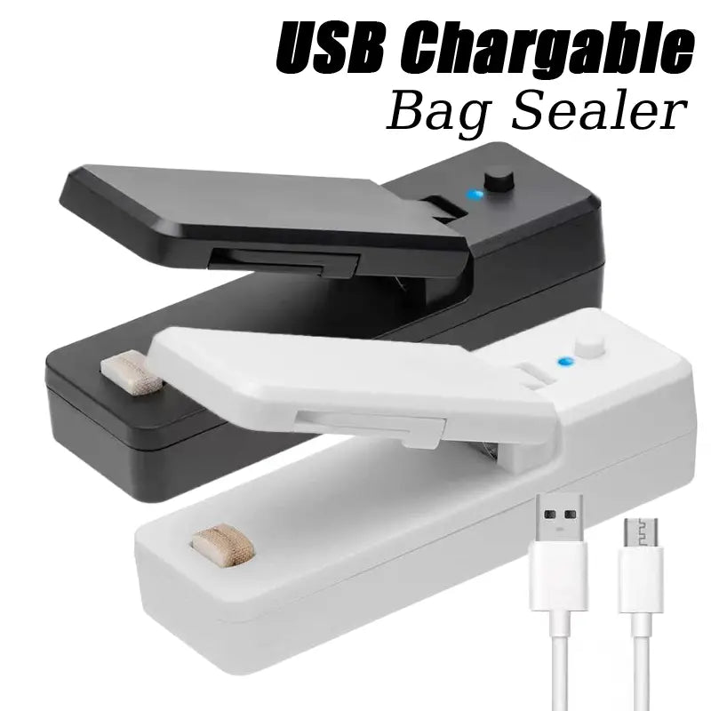 Rechargeable 2-in-1 Mini Bag Sealer & Cutter