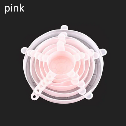 Reusable Silicone Food Covers – 6 Pack