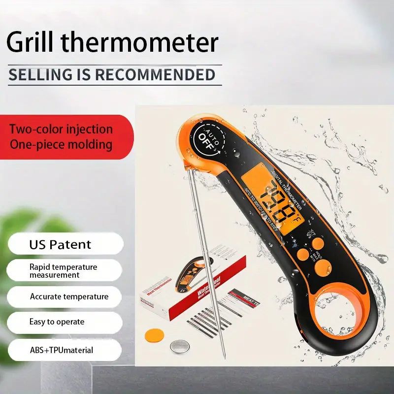 Instant-Read Waterproof Meat Thermometer